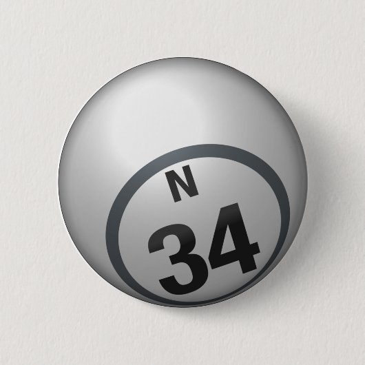 Bingoknopf N 34 Button (Vorderseite)