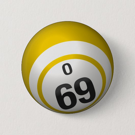 Bingoknopf O 69 Button (Vorderseite)