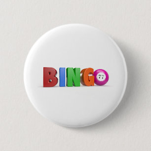 Bingokugeln mit Zahlen Set Button