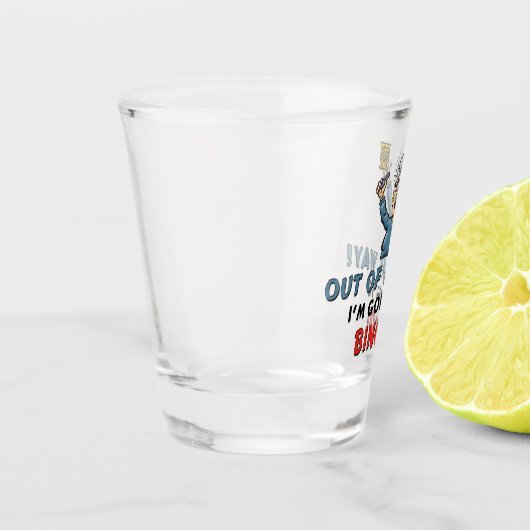 Bingoliebhaber Schnapsglas (Links)