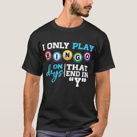 Bingoüchtige Oma Grandpa Bingo Gambling T-Shirt (Vorderseite)