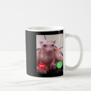 Bingus nennt haarlose Sphinx Katze Bingus Kat Kaffeetasse