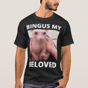 Bingus Ruft Meine Geliebte Haarige Sphinx Katze T-Shirt
