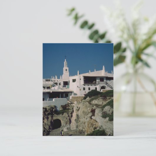Binibeca Vell, Menorca, Spanien Postkarte (Stehend Vorderseite)