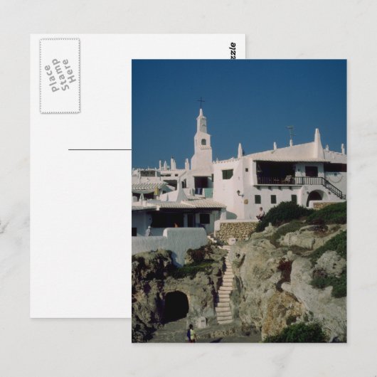 Binibeca Vell, Menorca, Spanien Postkarte (Vorne/Hinten)