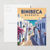 Binibeca Vell Spanien Postkarte (Vorne/Hinten)
