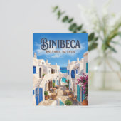 Binibeca Vell Spanien Postkarte (Stehend Vorderseite)