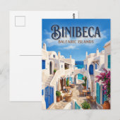 Binibeca Vell Spanien Postkarte (Vorne/Hinten)