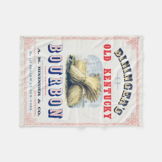 Bininger's Old Kentucky Bourbon 1849 Reserve. Fleecedecke (Vorderseite (Horizontal))