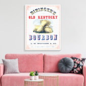 Bininger's Old Kentucky Bourbon 1849 Reserve. Leinwanddruck (Insitu (Wohnzimmer))