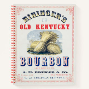 Bininger's Old Kentucky Bourbon 1849 Reserve. Notizblock