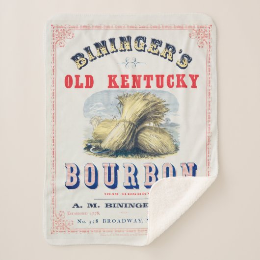Bininger's Old Kentucky Bourbon 1849 Reserve. Sherpadecke (Vorderseite)