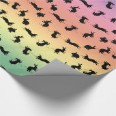 Binky Bunnies Wrapping Paper (Rainbow) Geschenkpapier (Ecke)