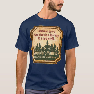 Binnengewässer Kanugebiet Wilderness s UU T-Shirt