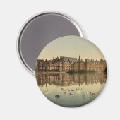 Binnenhof über Hofvijver, Den Haag Magnet (Vorderseite/Rückseite)