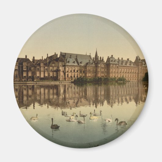 Binnenhof über Hofvijver, Den Haag Magnet (Vorne)