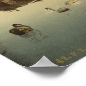 Binnenhof über Hofvijver, Den Haag Poster (Ecke)