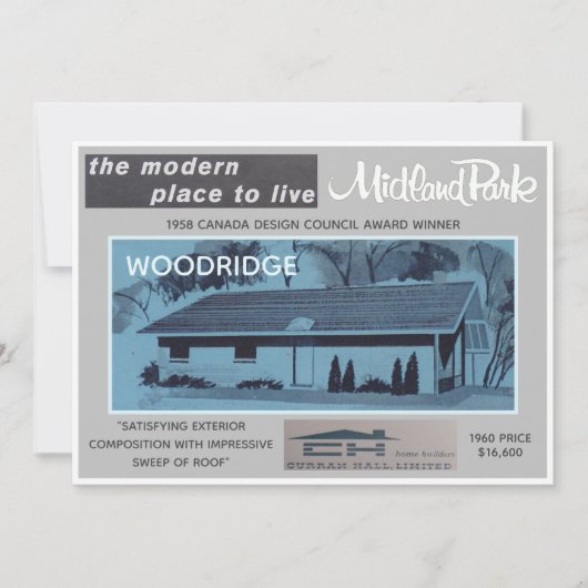 Binnenländisches Park-Haus-Modell-sammelbare Karte (Vorderseite)