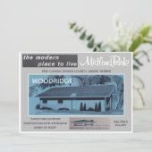 Binnenländisches Park-Haus-Modell-sammelbare Karte (Stehend Vorderseite)