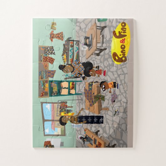 Bino und Fino im Mini-Puzzle Puzzle (Vertikal)