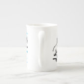 Binocular Soccer 90. Geburtstag personalisierte Mu Porzellantasse (Rückseite)