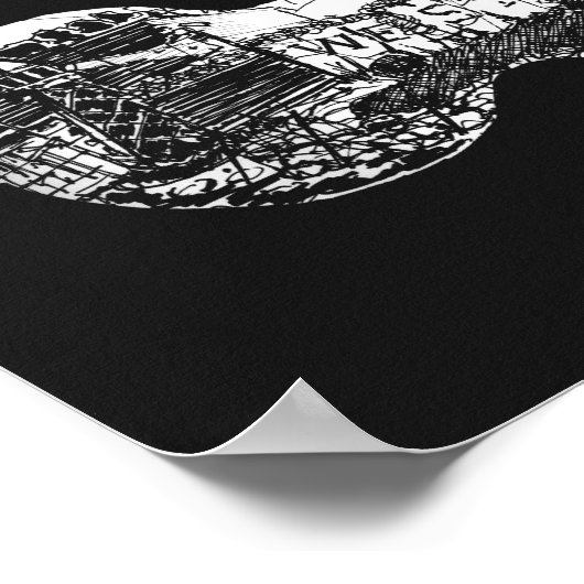 Binocular view to the west poster (Ecke)