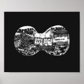 Binocular view to the west poster (Vorne)