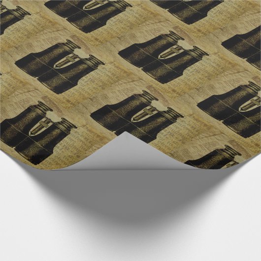 Binoculars Vathers Day Geburtstag Geschenkpapier (Ecke)