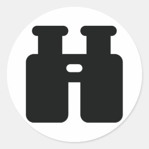 Binokulare Runder Aufkleber