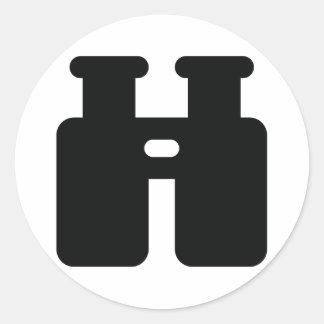 Binokulare Runder Aufkleber