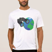 Binokulare und Erd-Mens aktiv T-Shirt (Vorderseite)