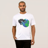 Binokulare und Erd-Mens aktiv T-Shirt (Vorne ganz)