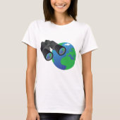 Binokulare und Erdfrauen T-Shirt (Vorderseite)