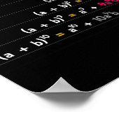 Binomial Expansion und Pascal's Triangle Poster (Ecke)