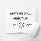Binomial Theorem Mousepad (Mit Mouse)