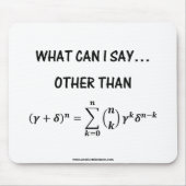 Binomial Theorem Mousepad (Vorne)