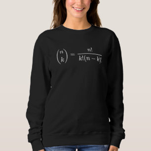 Binomiale Koeffizienten Coole Math-Gleichung Sweatshirt