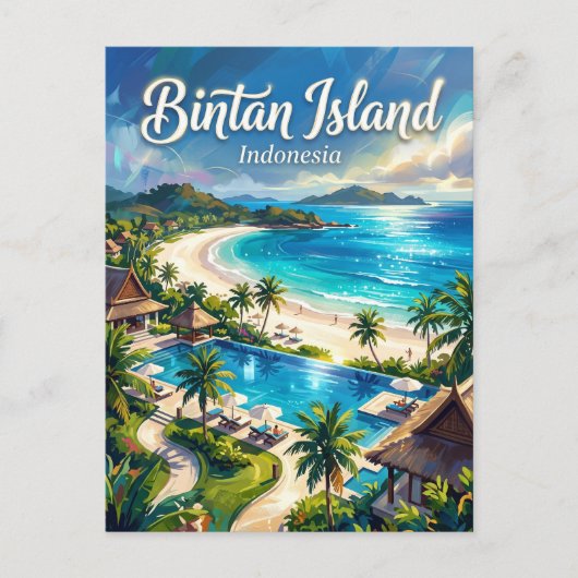 Bintan Insel Indonesien Postkarte (Vorderseite)