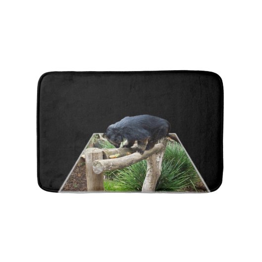 Binturong, (Bärkatze) Popout Art, Badematte (Vorderseite)
