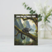 Binturong in Khao Sok National Park Thailand Postkarte (Stehend Vorderseite)