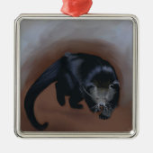 Binturong Silbernes Ornament (Vorne)