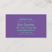 Binx Cupcakes Business Card Visitenkarte (Rückseite)
