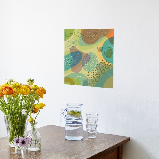 Bio Abstrakte Formen Foliendrucke (Ablage(Küche))