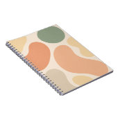 Bio Abstrakte Formen Notebook - Minimalistisch Boh Notizblock (Rechte Seite)