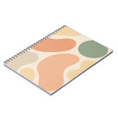 Bio Abstrakte Formen Notebook - Minimalistisch Boh Notizblock (Linke Seite)