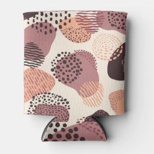 Bio, Abstrakte Formen, rot braun. Dosenkühler