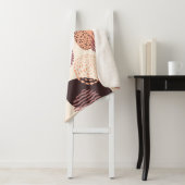 Bio, Abstrakte Formen, rot braun. Sherpadecke (Beispiel)