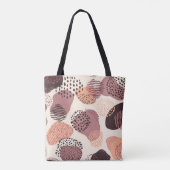 Bio, Abstrakte Formen, rot braun. Tasche (Rückseite)