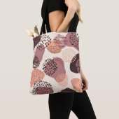 Bio, Abstrakte Formen, rot braun. Tasche (Von Nahem)