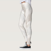 Bio Abstrakte Leaf-Design-Leggings Leggings (Links)